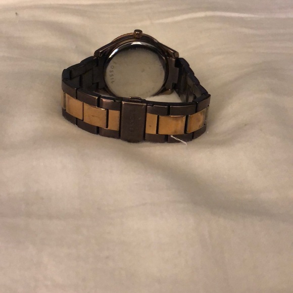 Beautiful brown and gold fossil watch. - Picture 2 of 2